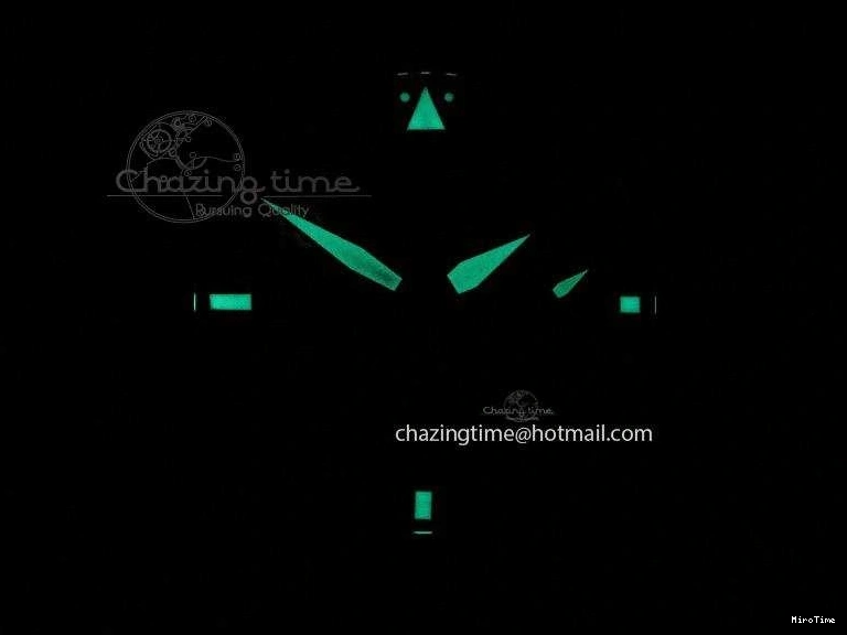 MIROTIME 0107 Durable Big Pilot 5019 Ceramic Case Black Dial Green Markers Asian 23J 7396